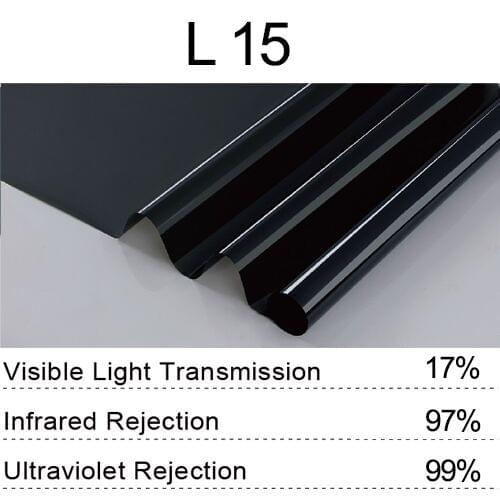 Car Window Tint SUNICE 17%VLT Dark Black Sputtering Film Car Rear Side Windows Glass Film Heat Insulation Summer Shading Film