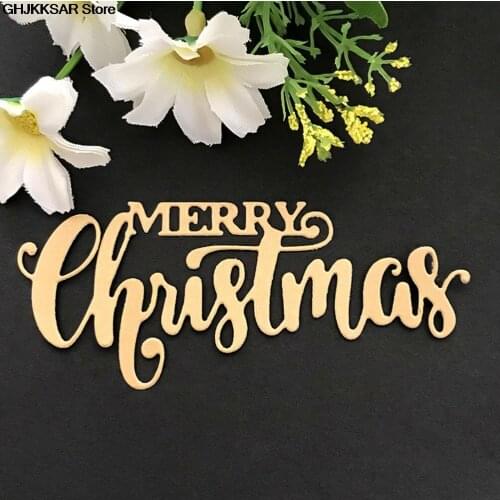 1pc DIY Embossing Photo Album Paper Card Crafts Merry Christmas Metal Stitches Cutting Dies Stencils 65*71mm