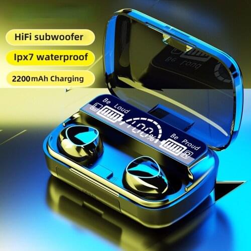 TWS Bluetooth 5.1 Earphones Charging Box Wireless Headphone 9D Stereo Sports Waterproof Earbuds Headsets with Microphone