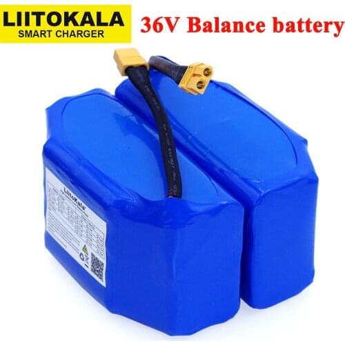Liitokala 36V 4.4Ah 4400mah 5200mAh high drain 2 wheel electric scooter lithium battery pack for Self-balancing Fits 6.5" 7"