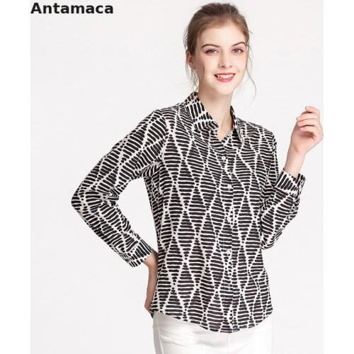 Womens Heavyweight 95% Silk Shirt Elastic Stripe Loose Large Shirt