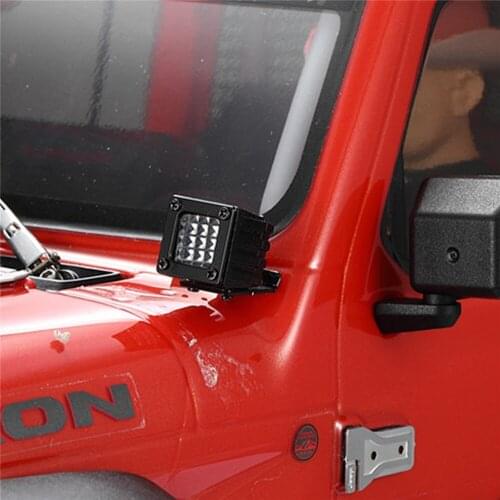 1 pair Simulation LED Headlights Spotlights DIY Searchlight for 1/10 Axial SCX10 III TRX4 TRX6 G63 RC Car Accessories