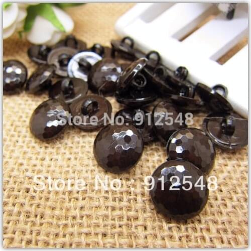 100pcs black Nylon Sewing Buttons Scrapbooking 14mm,006