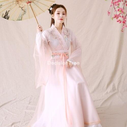 2021 oriental woman chinese traditional costumes hanfu retro fairy dance performance dress ancient women clothes hanfu dress
