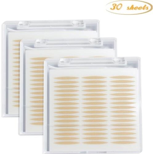 30 PCS Double Eyelid Tape Invisible Double Eyelid Sticker Transparent Self Adhesive Double Eye Tape Ladies Eye Strips Lift Tools