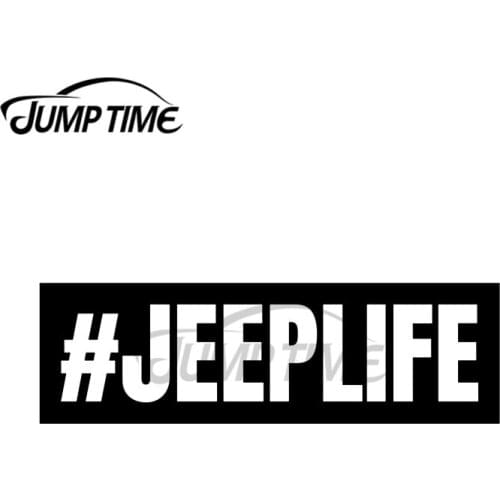 JumpTime 13 x 4.5cm JEEP LIFE Hash Tag 4x4 Offroad Car Stickers Laptop Motorcycle Helmet Graffiti Stickers Creative DIY 3D Decal