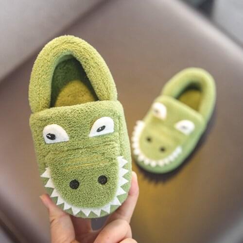 Children cotton shoes kids baby cotton slippers winter/autumn girls warm indoor slippers non-slip boys home soft bottom slippers