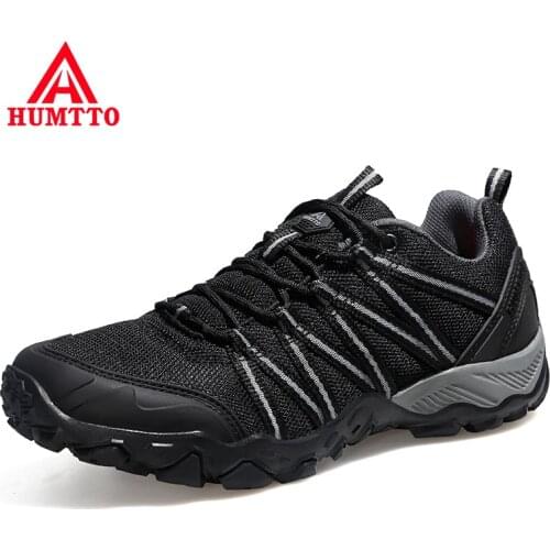 HUMTTO Brand Clearance Big Size Hiking Shoes Men Women Leather Hunting Trekking Climbing Shoes for Mens Woman Outdoor Sneakers