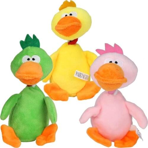 Pet Puppy Dog Toys Plush Duck Sound Squeaker Chewing Toys for Small Medium Dog Pets Playing Fun Toy