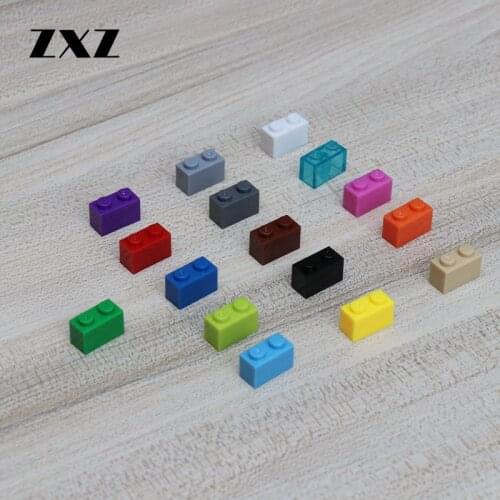 100pcs/lot Brick 1x2 DIY Building Blocks Bricks DIY Blocks Sets Accessories Compatible MOC Build Parts 3004 Bricks Bulk Sale