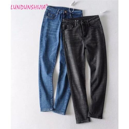 Женские высокие джинсы LUNDUNSHIJIA China At AliExpress