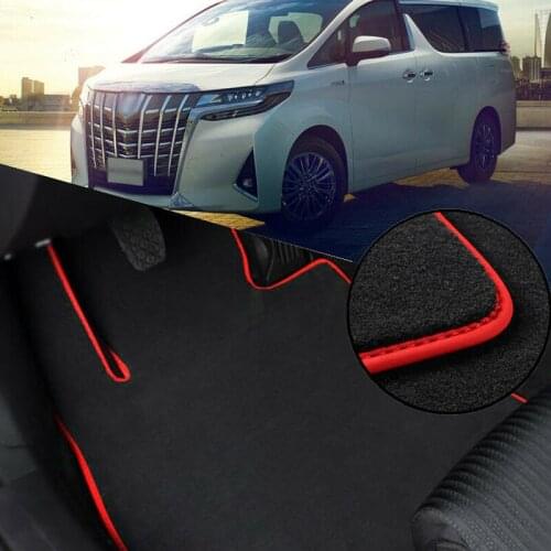 Custom Fit Solid Nylon Auto Odorless Front+Rear All Weather Car Floor Mats Liner Protection Carpets For LH/RH Toyota Alphard 15