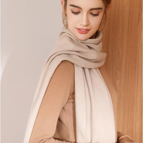 NEWHigh-quality 100% cashmere scarf 40*180cm solid color women winter cashmere fashion women thick luxury shawl