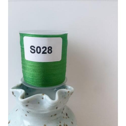 S028 A Roll Wholesale 2mm-36mm 100% Pure Silk Embroidery Ribbons Handcraft Supply Double Faced Thin Taffeta Silk Ribbon