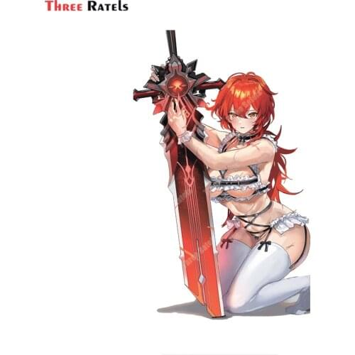 Three Ratels A833 Diluc Ragnvindr Genshin Impact Personalized Creative Scratch Stickers For Fuel Tank Cap Auto Body Decor Decals