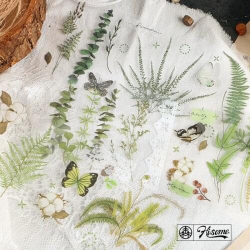 Landscape Flowers Grass Series Fresh Plant Stickers Decoration DIY Diary Album Planner Stickers Stationery Sticker School