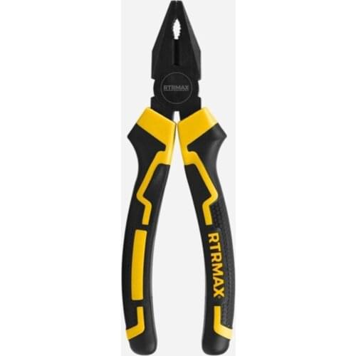 Plier Kombıne 180mm CAST STEEL YELLOW BLACK COLOR ERGOMİK HOLDING ASALT Tool Kit Bag Construction Machinery