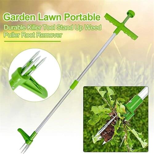 Portable Long Handle Weed Remover Garden Lawn Yard Grass Root Puller Weeder Outdoor Grass Root Puller Tools Garden Planting Elem