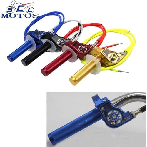 Sclmotos- Motorcycle Throttle Grip Quick Twister with Throttle Cable for Honda For Kawasaki 50-250cc Dirt Pit Bike ATV UTV