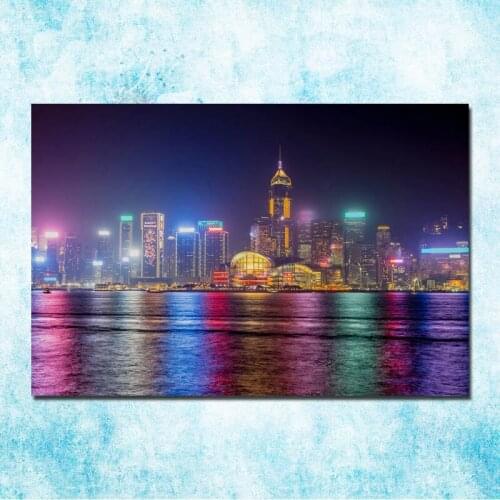 City Night landscape Art Silk Poster Canvas Print 13x20 24x36 Inch-002