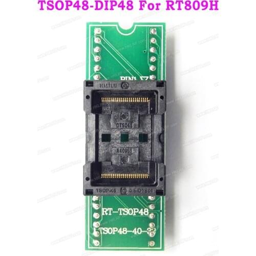 TSOP48 to DIP48 Adapter TSOP48 Test Adapter Socket 0.5mm Pitch for RT809F RT809H XELTEK USB Programmer