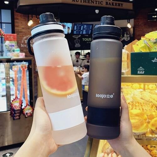 Summer High Capacity Scrub Plastic Water Bottle Motion Fitness Kettle Male Female Students Military Training Use Portable Cup