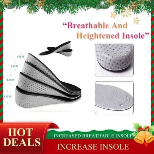1pcs Height Increase Insole Heel Lift Insert Shoe Pad Height Increase Cushion Elevator Taller Unisex