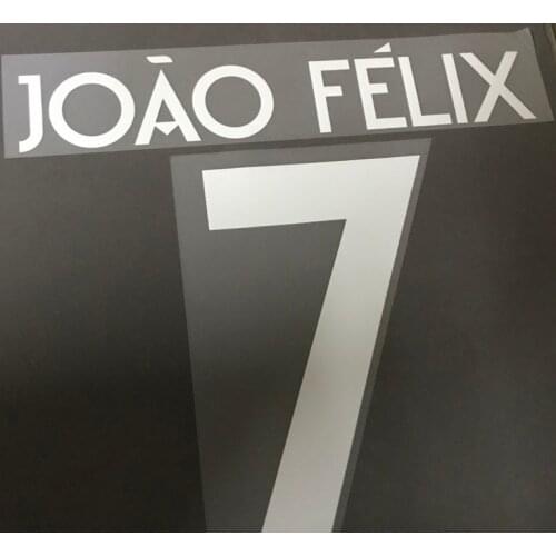 Top Quality 2019 UCL #7 Joao Felix Nameset and La Liga Joao Felix WIth Log Customize Any Name Number Iron Soccer Patch