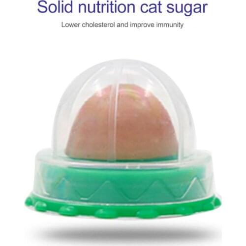1PC Healthy Cat Catnip Snacks Catnip Candy Licking Nutrition Energy Ball Kitten Toy High Quality Pet Product Candy Fixed