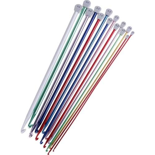 2.5 Mm To 5.5 Mm Tunisian Afghan Crochet Hooks Multicolor Aluminum Knitting Needles Hook Multicolour Crochet Hook