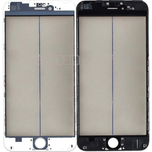 50pieces DHL 4 in 1 Front Glass Lens with frame +Polarizer +OCA for iphone 8 8p plus 7 7plus 6 6s Touch Panel Replacement