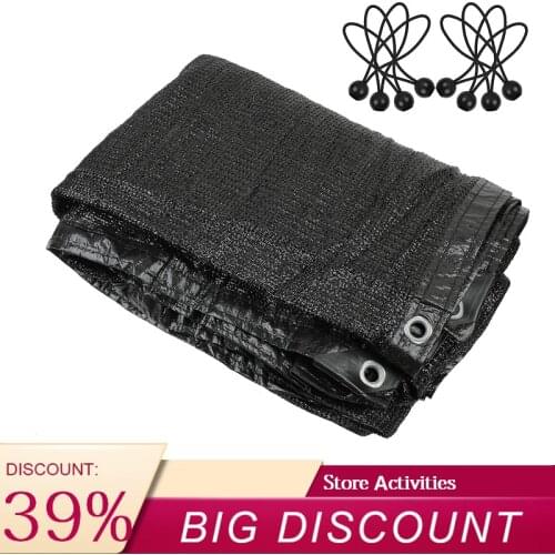 85% Shade Fabric Shade Fabric Sun Shade Cloth with Grommets for Pergola Cover Canopy Black