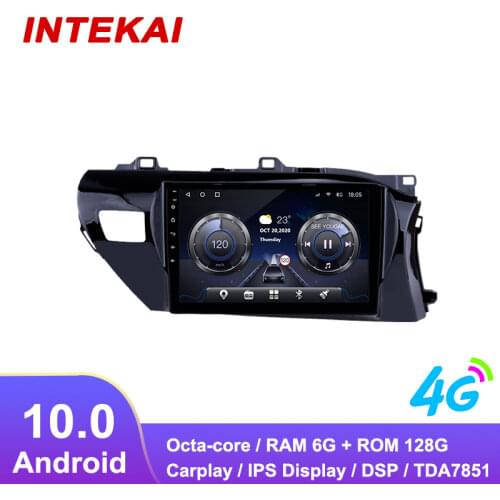 10.1"Android 10.0 Car Radio GPS Navigation autoradio multimedia player for Toyota Hilux RHD 2016 2019 head unit stereo