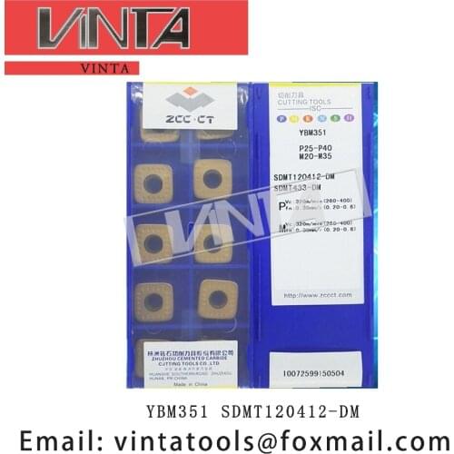 Free shipping high quality 10pcs/lots YBG302 YBM351 SDMT120412-DM cnc carbide milling inserts