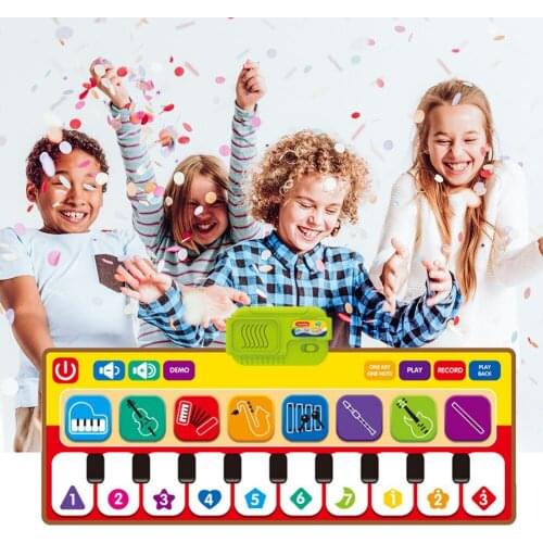 Baby Musical Mat with Voice Piano Play Carpet Electronic Music Game Instrument Toys Early Educational Toys Kids Piano Gift#38