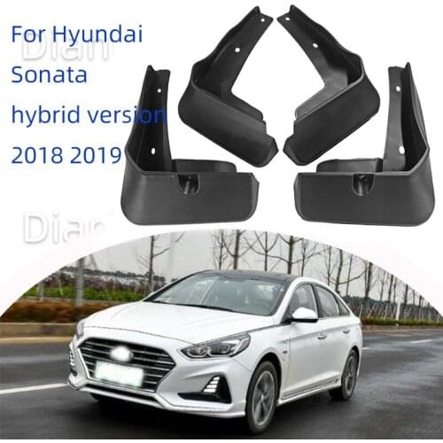 For Hyundai Sonata hybrid version 2018 2019 Car Mudguard Anti-splash Anti-Fouling Front Rear Fender Accessories
