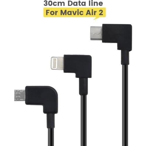 DJI Air 2S 30CM Data Cable Controller Micro USB Type-C IOS Android OTG Data Cable For DJI Mavic Air 2/Air 2S Accessories