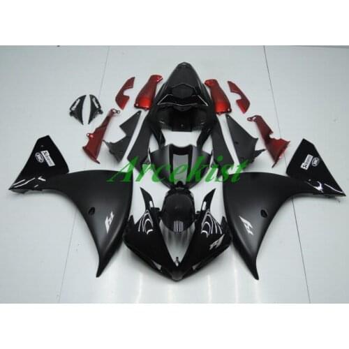 4Gifts Injection mold New ABS Whole Fairings Kit Fit for YAMAHA YZF-R1 R1 2009 2010 2011 09 10 11 Bodywork set black