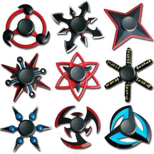 Creative Fidget Spinner Tri Spinner Zinc Alloy Ninja Shuriken Sharingan Hand Spinner Finger Stress Reliever Toys For Children