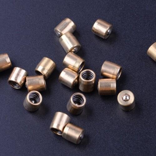 LETAOSK 20pcs Brass 0.6x0.6cm Push Button Press Fit For Ball Oiler Nipple Hit & Miss Engine Motor Lathe Mill