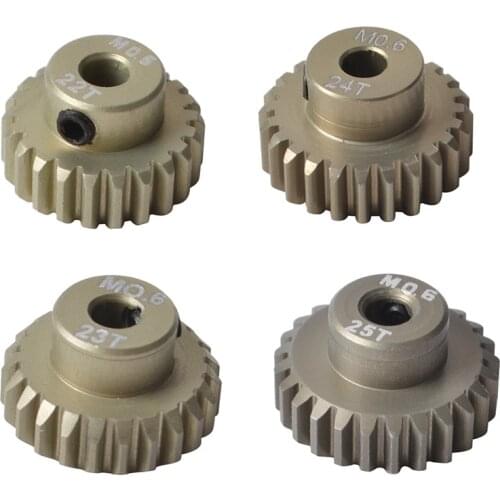 1PCS Metal 48P Pinion 22T 23T 24T 25T Motor Gears for Tamiya TT01 TT02 SCX10 Traxxas HPI 1/10 RC Car