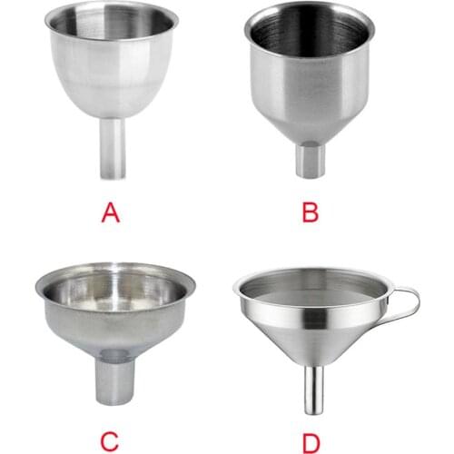 Mini Small Mouth Bar Wine Flask Funnel Stainless Steel For Filling Hip Flask Narrow-Mouth Bottles Kitchen Jug Funnel #5O