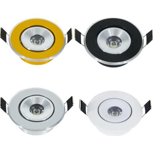 Mini LED COB Downlight 3W Gold Black Silver White Aluminum Lamp Body Easy Installation Dimmable 110V 220V 3000K 4000K 6500K