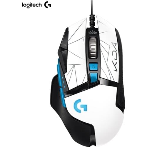 Logitech G502 Hero KDA Wired Gaming Mouse 25K Optics Sensor 25600 DPI LOL Ergonomic Game Mice High Precision Support Laptop