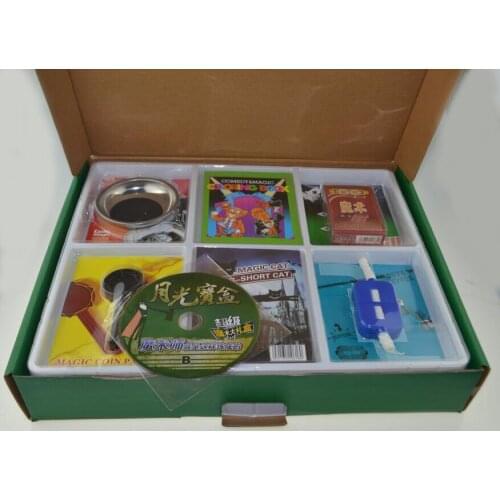 Magic Tricks Set With 30 Kinds Props and 60 Kinds Effects Magic Tricks Fun Close Up Magia Illusion Gimmick Props Toys for Kids