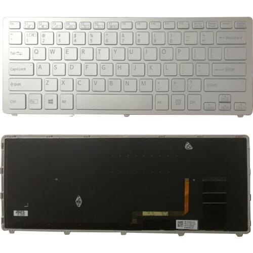 New for SONY VAIO SVF14N Series SVF14N13CXB SVF14N16CXB SVF14N21CXB silver English us laptop keyboard Backlit