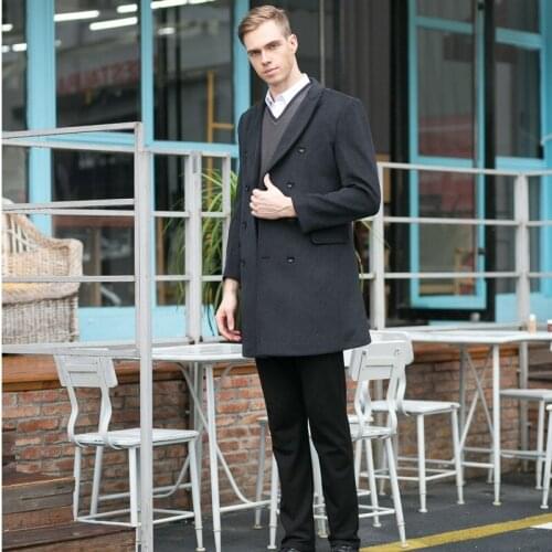 2020 New Arrival Winter High Quality Wool Trench Coat Men,mens Wool Casual Jackets, Plus-size M-4XL