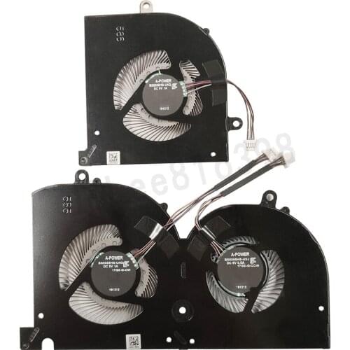 New CPU GPU Fan For MSI GS75 P75 WS75 MS-17G1/17G2 Series Cooling Fan