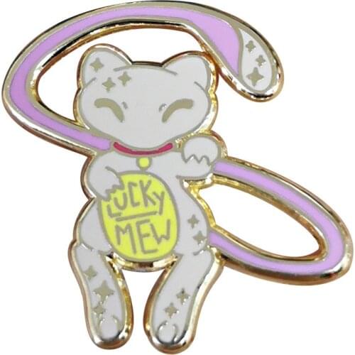 PF1000 Japanese Anime Cat Enamel Pin Brooches Bag Lapel Pin Cartoon Holiday Badge Backpack Decoration Jewelry Gift Accessories