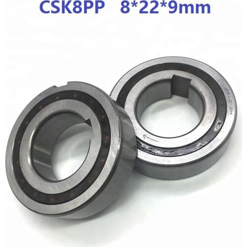 100pcs CSK8PP 8mm One Way Clutch Bearing With dual keyway 8x22x9 mm Sprag Freewheel Backstop Bearing 8*22*9mm